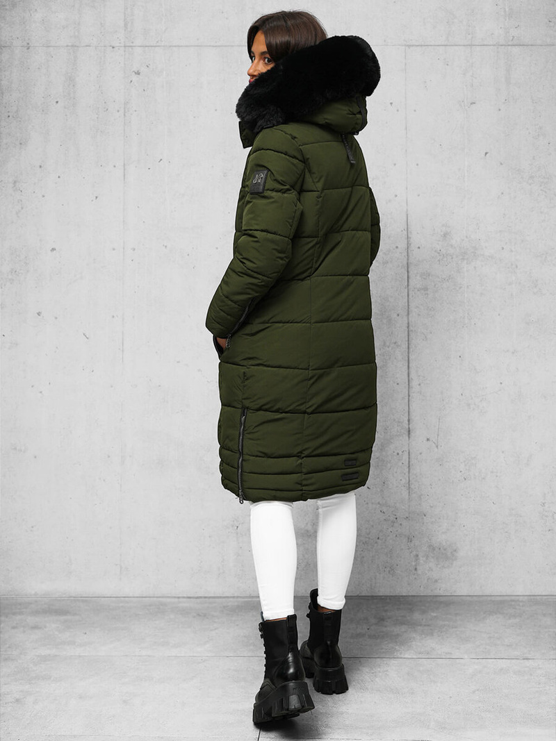 Női téli kabát khaki OZONEE O/W377