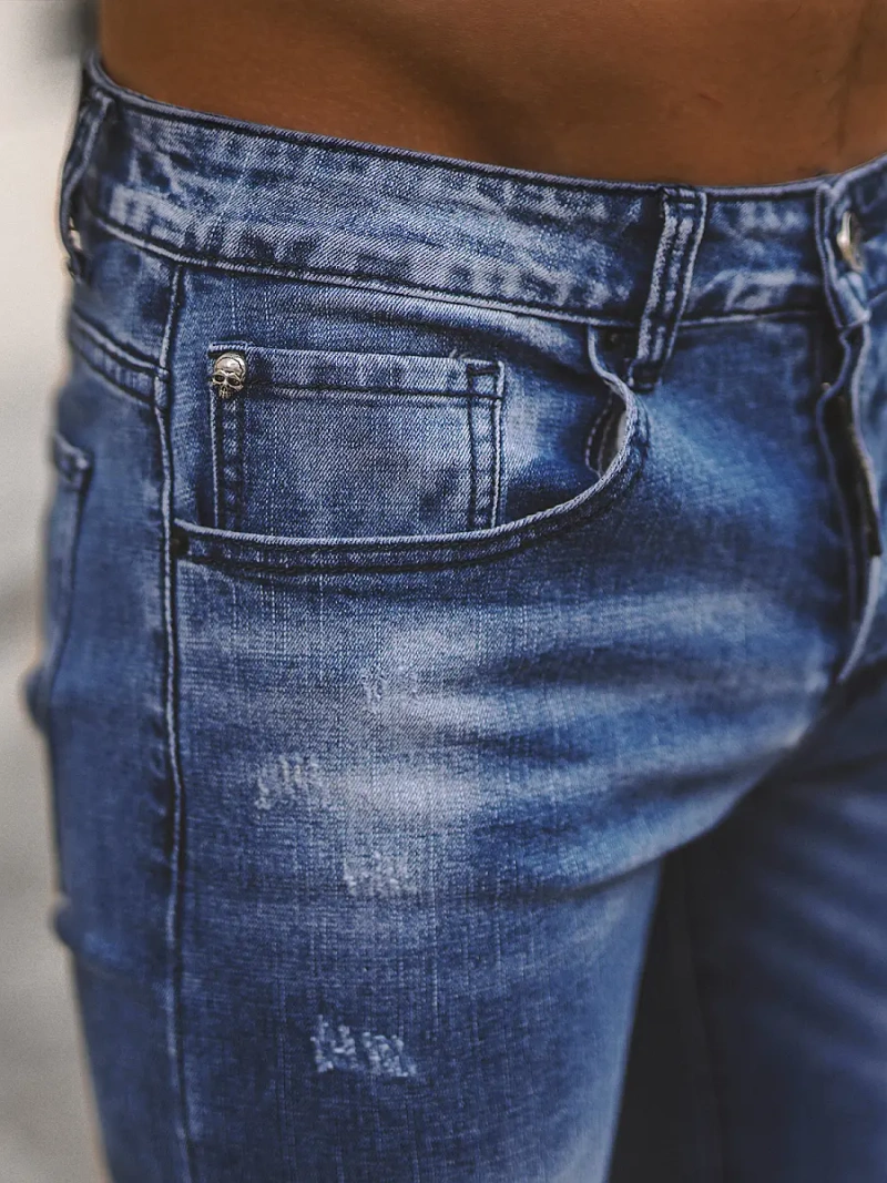 Férfi farmer nadrág kék OZONEE NB/MP0126B