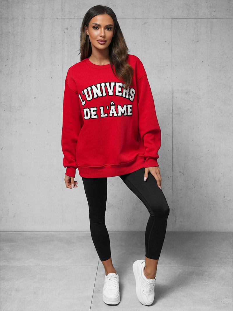 Pulóver Piros OZONEE O/SWE23055