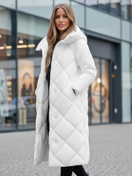 Női téli kabát fehér OZONEE JS/5M3173/281Z