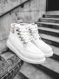Férfi magasszárú sneakersek Fehér OZONEE KN/504
