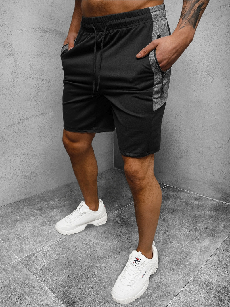 Férfi rövidnadrág Fekete OZONEE JS/68026