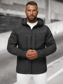 Férfi softshell kabát grafit OZONEE JS/27B6525/5