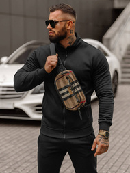 Férfi melegítő együttes fekete OZONEE JS/68C10385/3Z