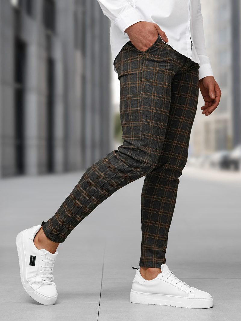 Férfi chino nadrág grafit OZONEE DJ/5632Z