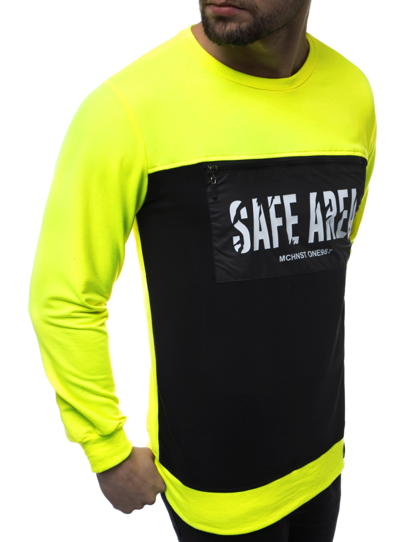 Férfi blúz Sárga neon OZONEE MACH/2121