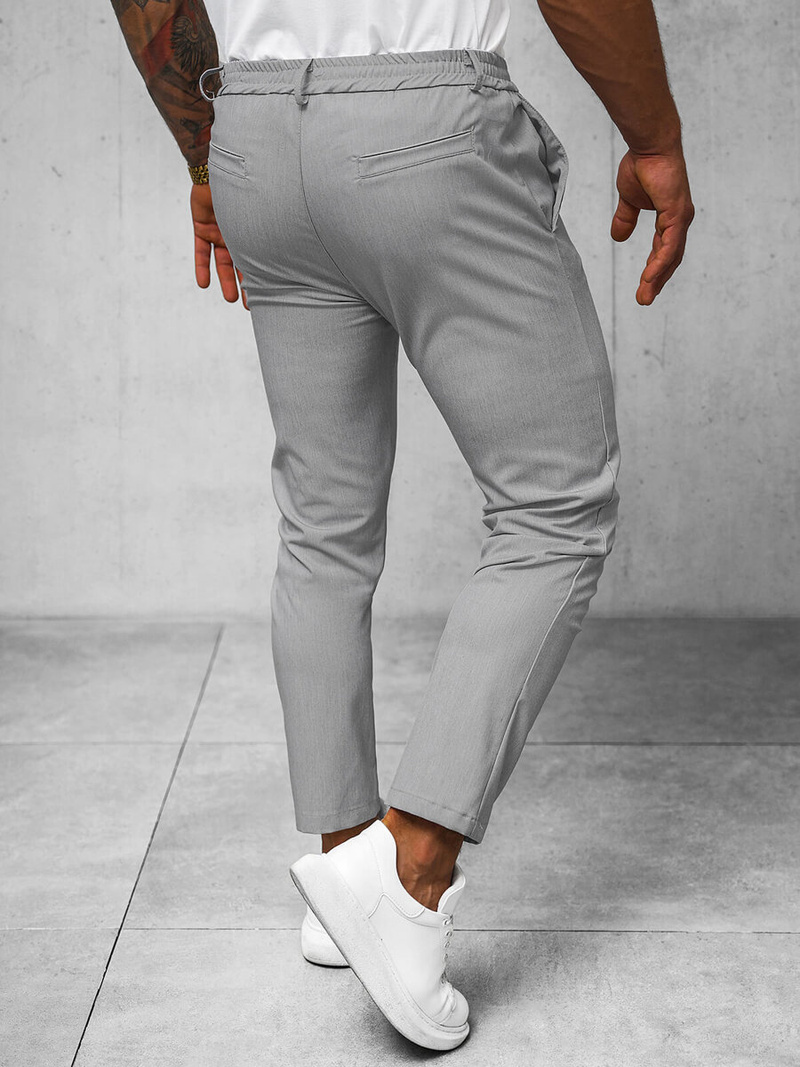 Férfi Chino Nadrág Szürke OZONEE O/1411SP