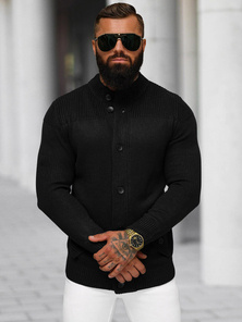 Férfi Pulóver Fekete OZONEE NB/MM6011/4Z