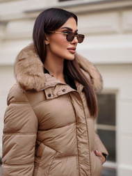 Női téli kabát camel OZONEE JS/5M3256/84