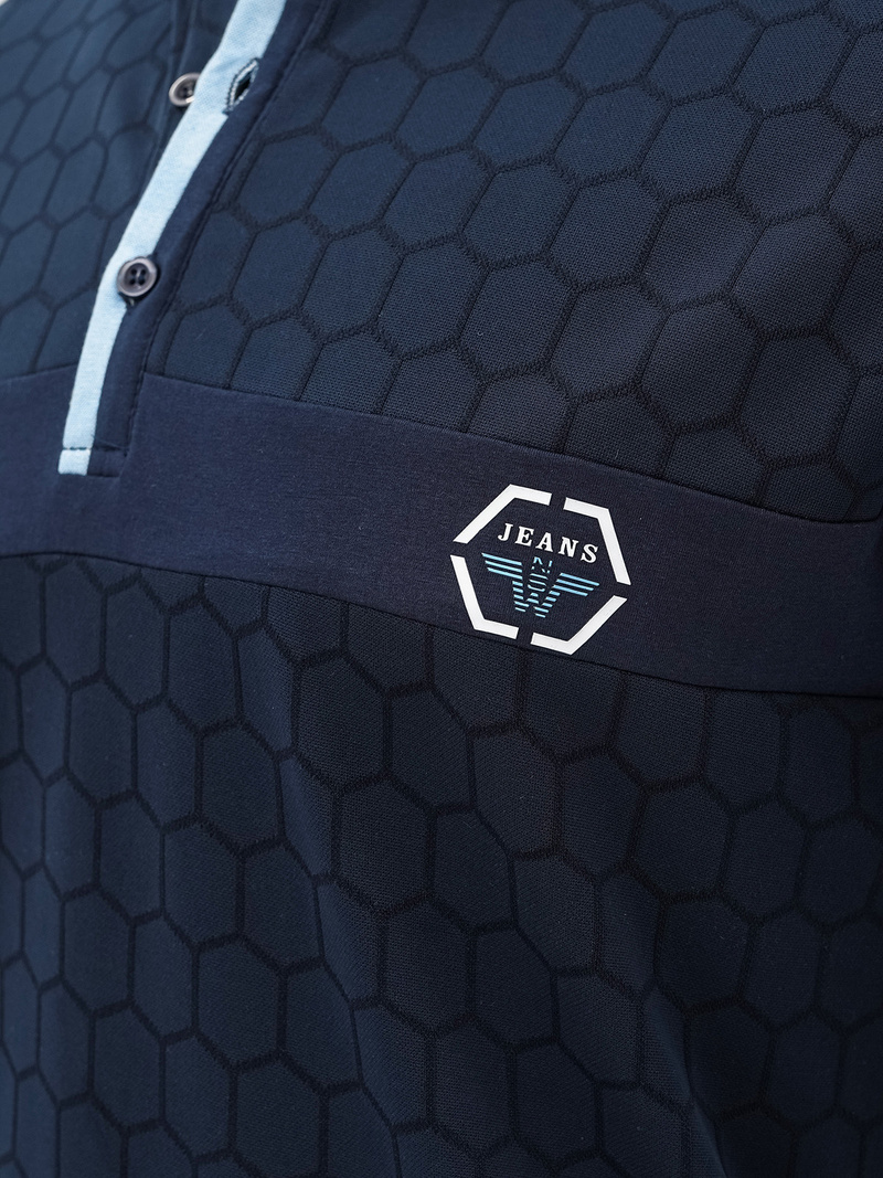 Férfi galléros póló gránát OZONEE O/QQ922