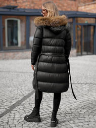 Női kabát fekete OZONEE JS/5M3298/392Z