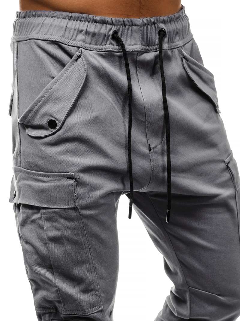 Férfi nadrág jogger Szürke OZONEE A/1005