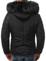 Férfi téli kabát fekete OZONEE O/88835 