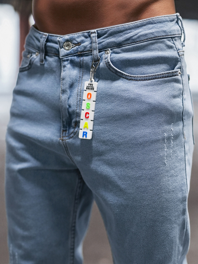 Férfi Nadrág Jogger Kék OZONEE DO/6115/2