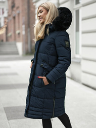 Női téli kabát póló gránát OZONEE O/W377