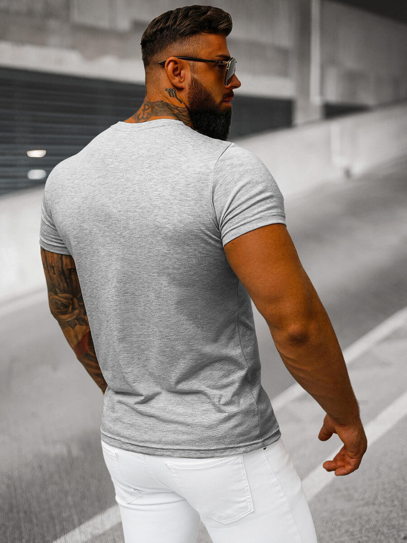 Férfi Póló Szürkés OZONEE JS/712005Z