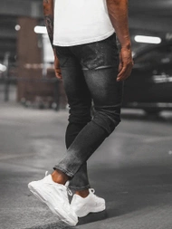 Férfi Farmer Nadrág Fekete OZONEE NB/MP0066N