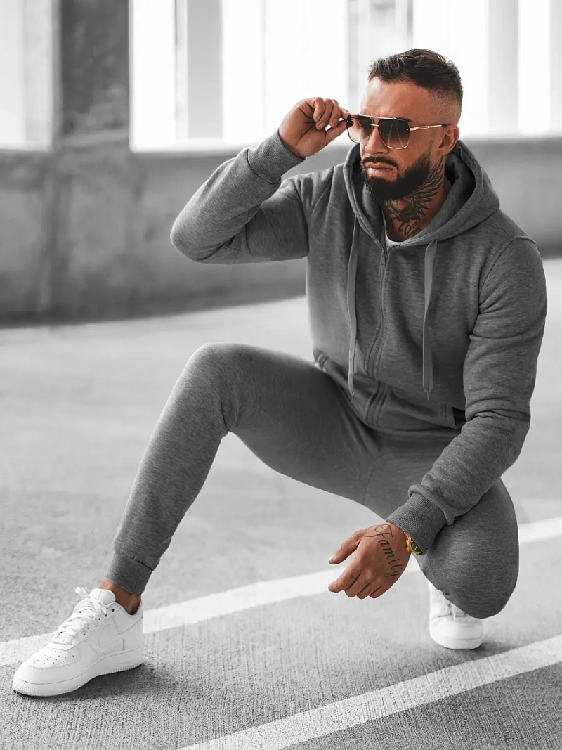 Férfi melegítő együttes grafit OZONEE JS/68C10386/5Z