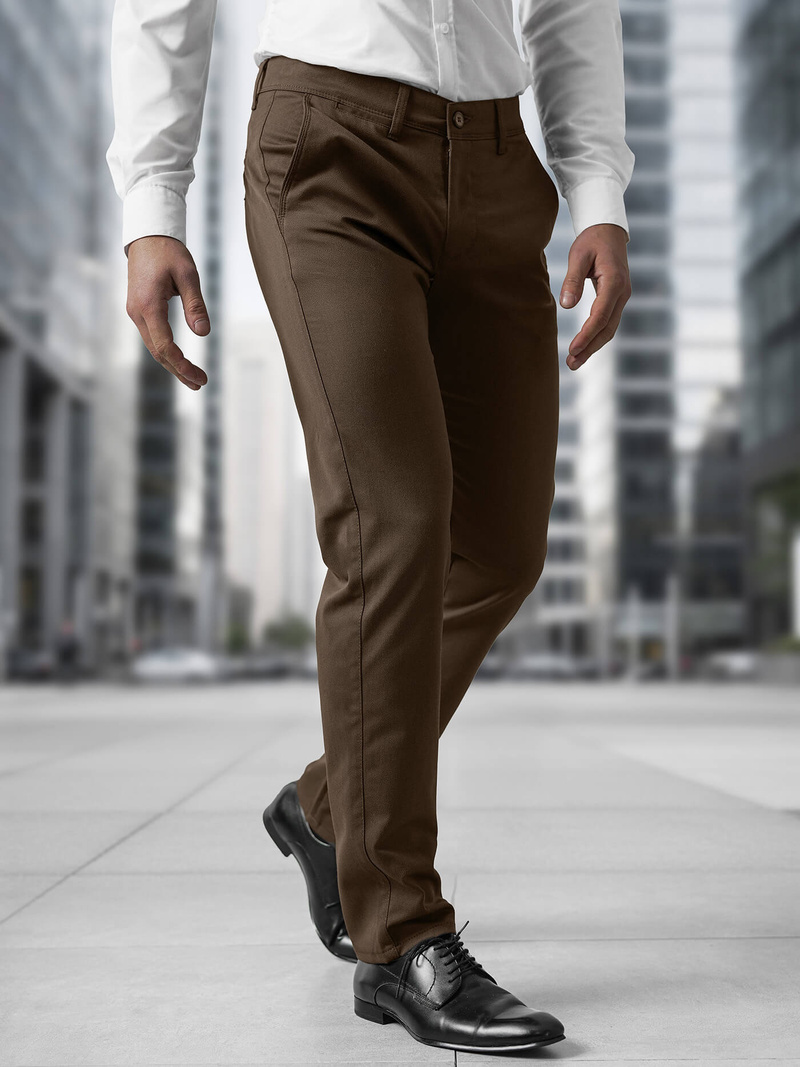 Férfi nadrág Barna OZONEE V/5100