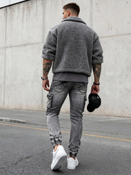 Férfi farmer nadrág grafit OZONEE O/E10017Z