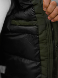 Férfi téli kabát khaki OZONEE JS/M2019/136