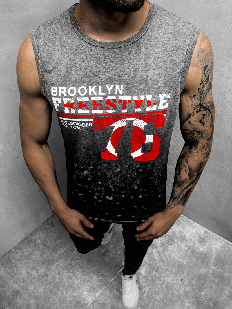 Férfi trikó Grafit OZONEE JS/SS11051Z