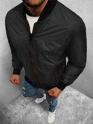 férfi átmeneti bomber dzseki fekete OZONEE N/7116/1