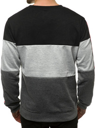 Férfi Melegítő felső Fekete-grafit OZONEE JS/JZ11036