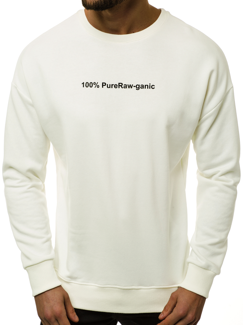 Férfi Melegítő felső Ecru OZONEE MACH/3149