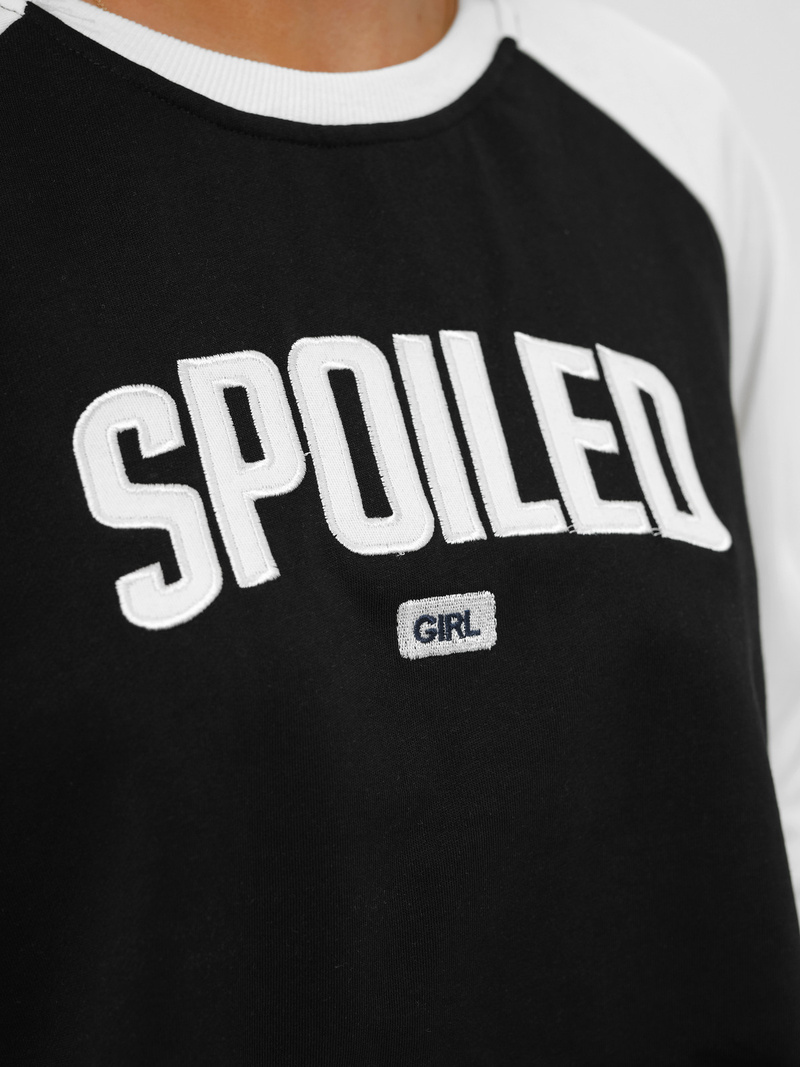 Kétrészes női tréning szett fekete-fehér OZONEE JS/M58631AB