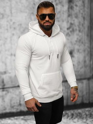 Férfi kapucnis felső ecru OZONEE O/TB2273