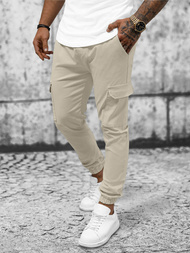 Férfi Chino Nadrág Bézs OZONEE O/P4051