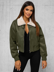 Női kabát khaki OZONEE O/81326Z