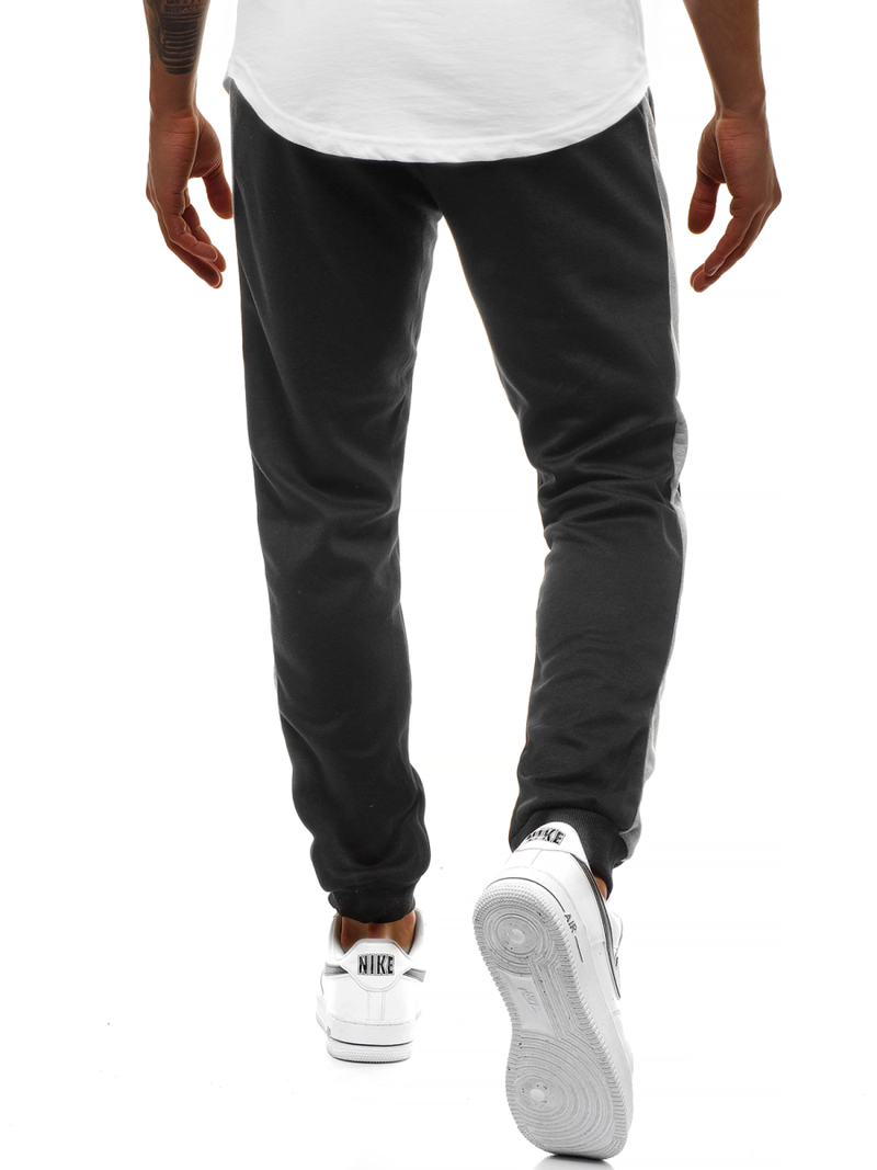 Férfi melegítő nadrág Fekete-szürke OZONEE JS/JZ11003