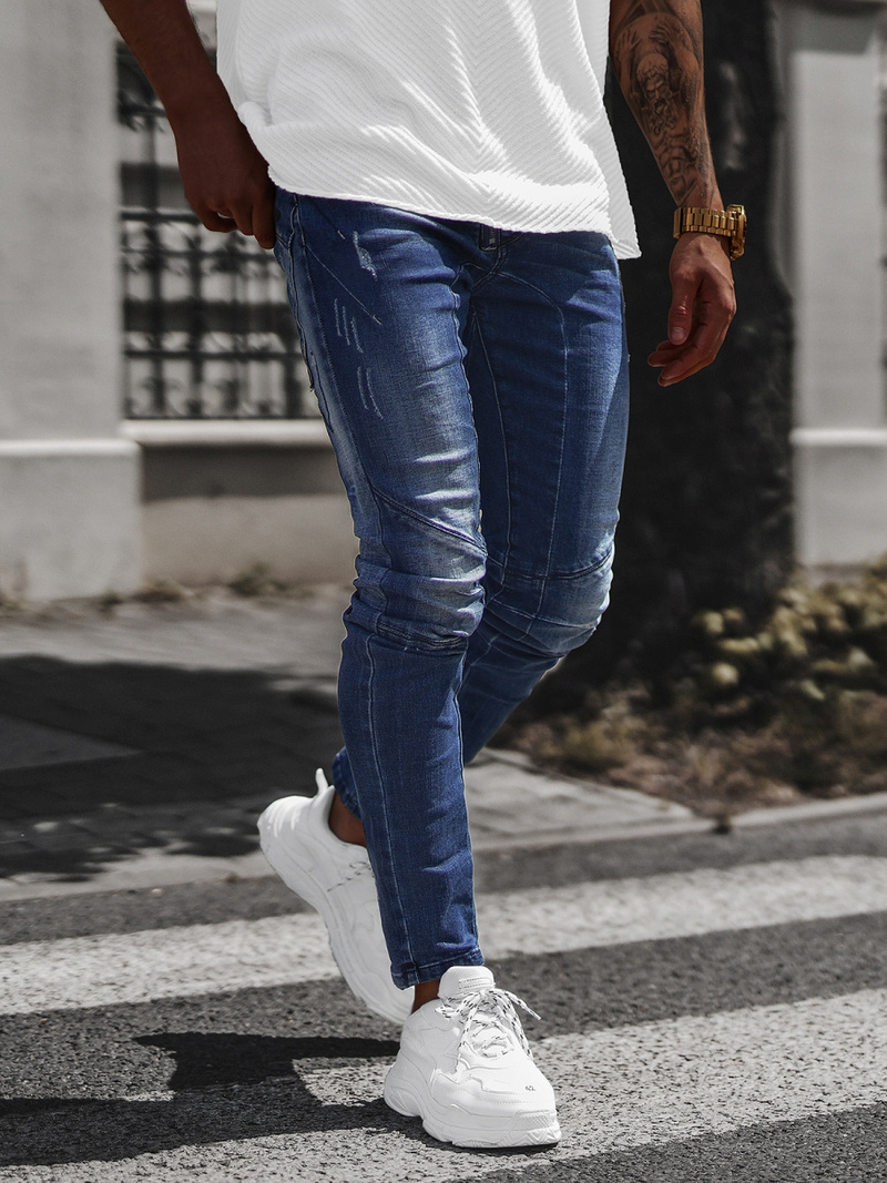 Férfi Farmer Nadrág Sötét-Kék OZONEE NB/MP0025B