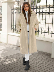 Női kabát ekrü OZONEE O/Z01Z