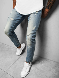 Férfi farmer nadrág világos-kék OZONEE NB/MP0016BC