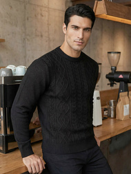 Férfi Pulóver Fekete OZONEE JS/59B3610/3