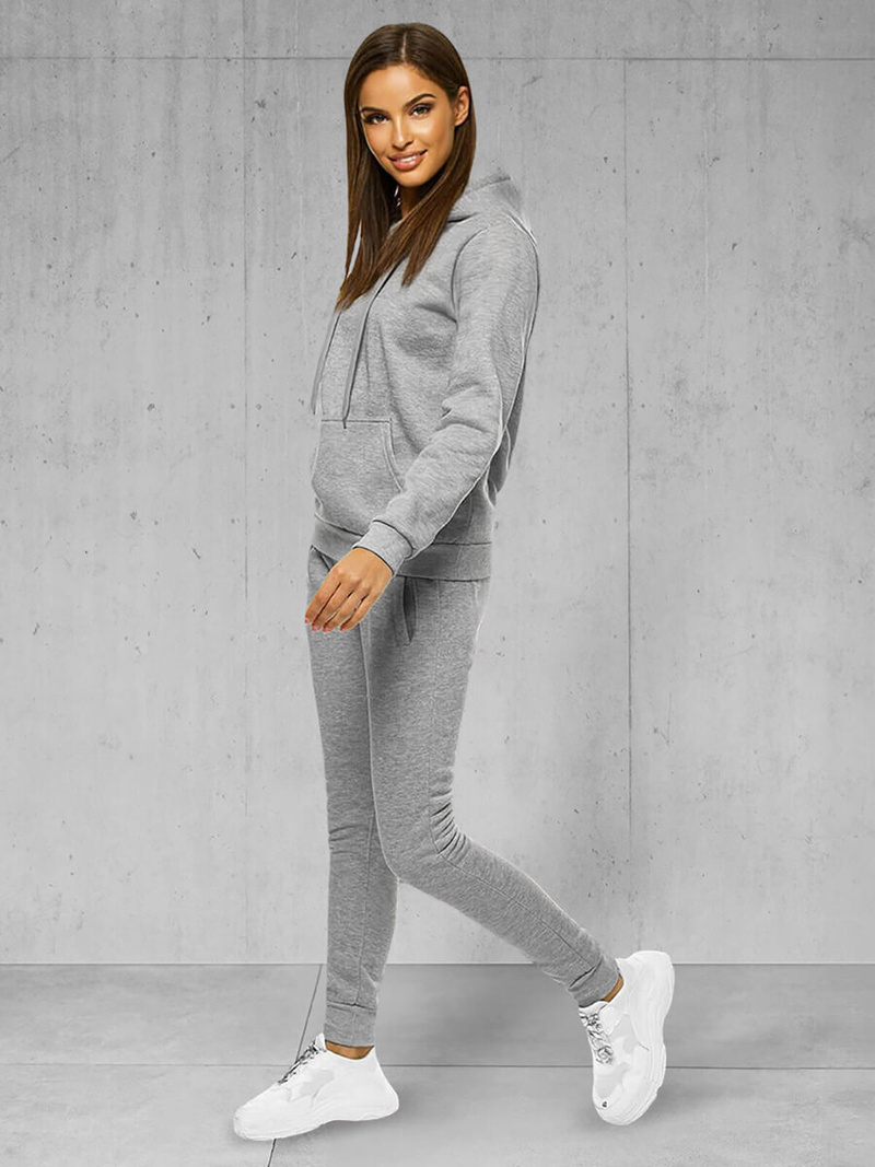 Kétrészes női tréning szett szürke OZONEE JS/CKW02