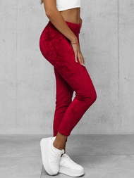 Női Velúr Melegítő Nadrág Bordó OZONEE JS/92K521/35