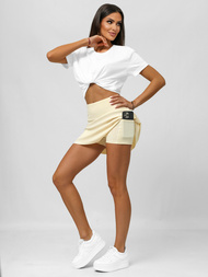 Sportszoknya leggingssel ecru OZONEE JS/17K568/1
