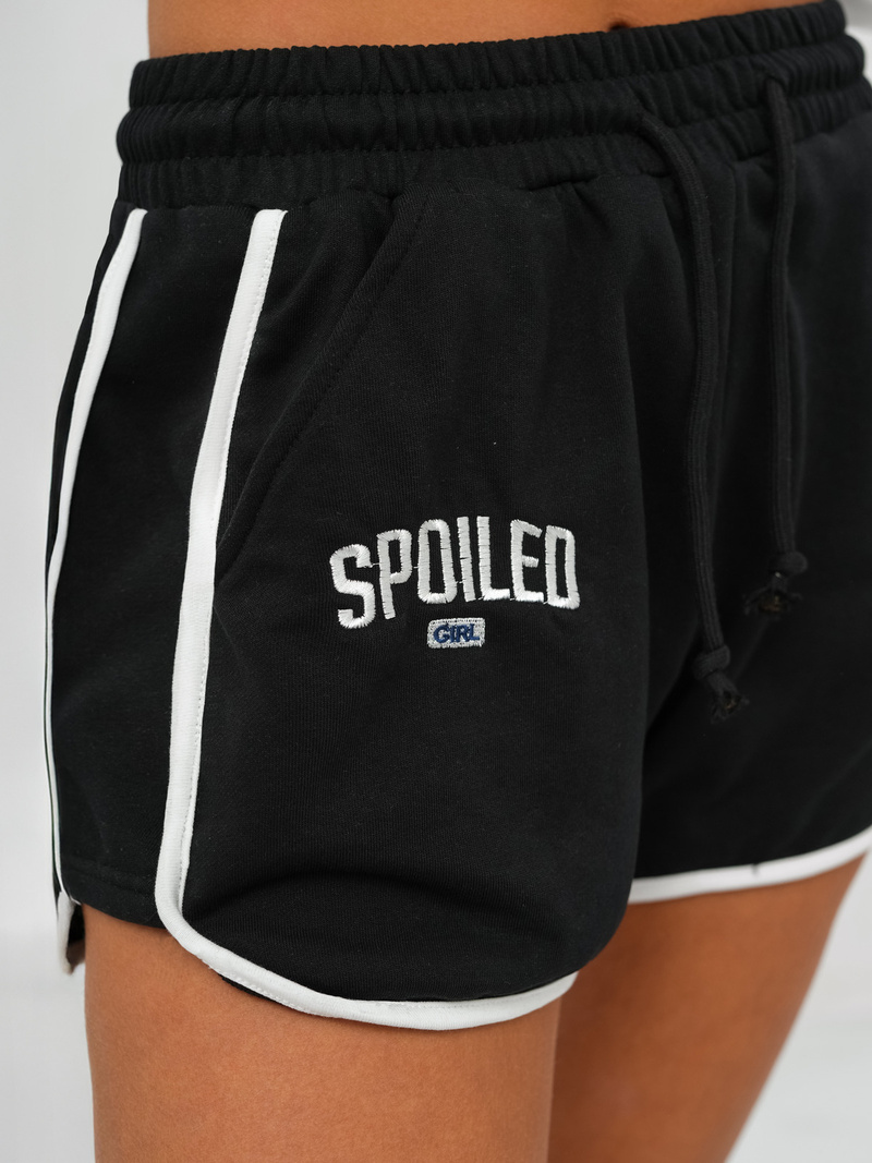 Kétrészes női tréning szett fekete-fehér OZONEE JS/M58631AB