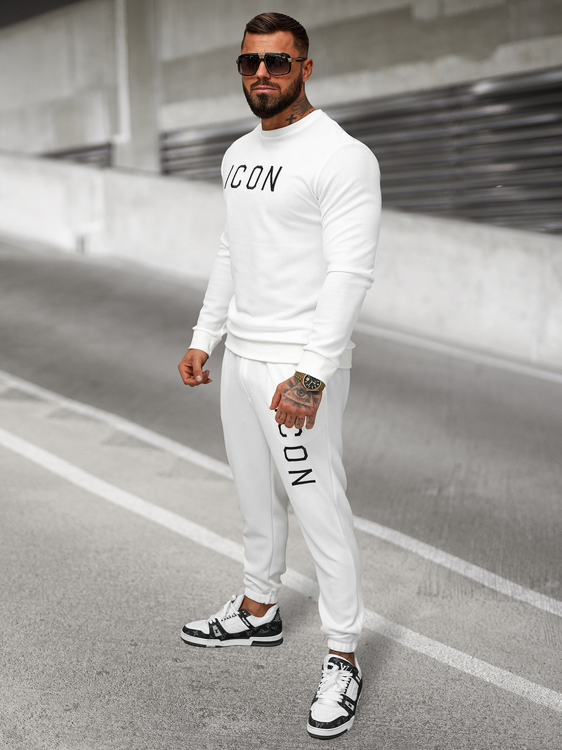 Férfi melegítő nadrág Fehér OZONEE O/D9125Z