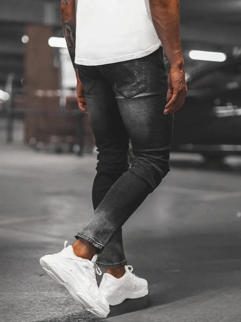 Férfi Farmer Nadrág Fekete OZONEE NB/MP0066N