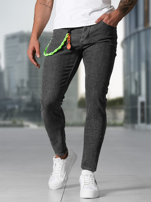 Férfi farmer nadrág grafit OZONEE NB/MP0191G