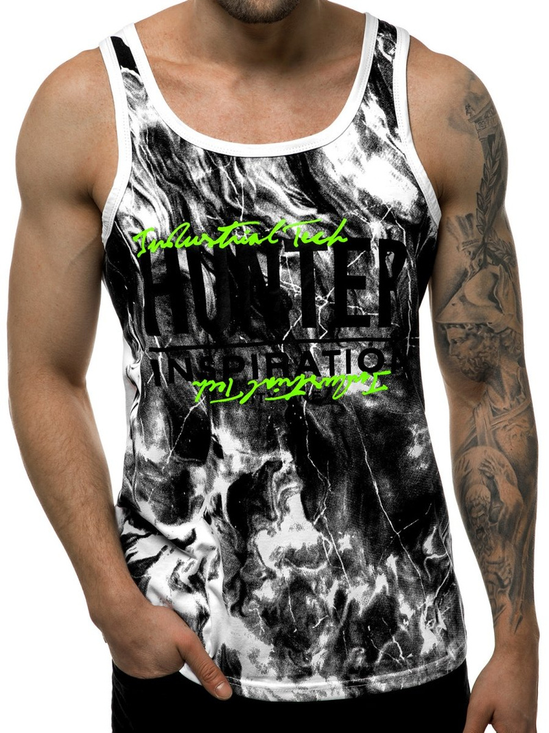 Férfi trikó Fehér OZONEE JS/SS11033