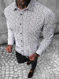 Férfi Ing Fehér OZONEE O/3422Z