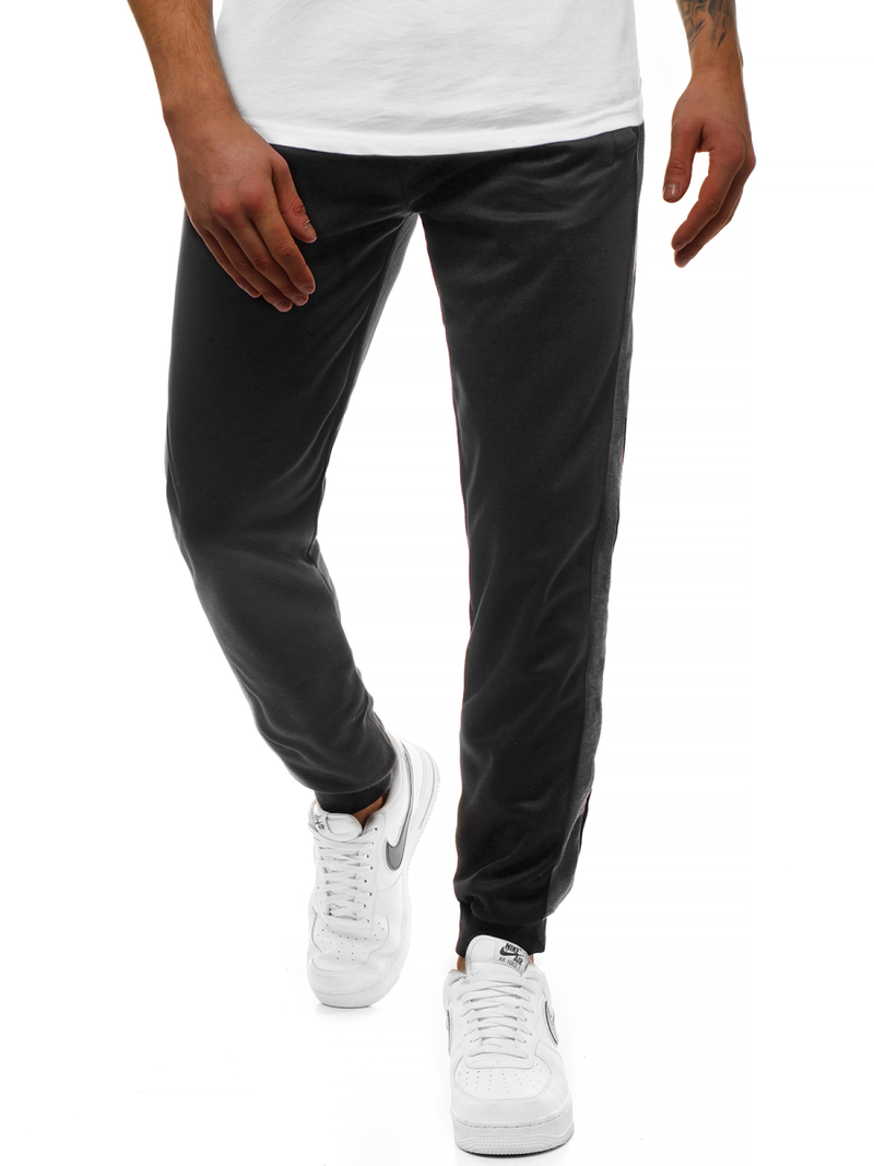 Férfi melegítő nadrág Fekete-grafit OZONEE JS/JZ11003