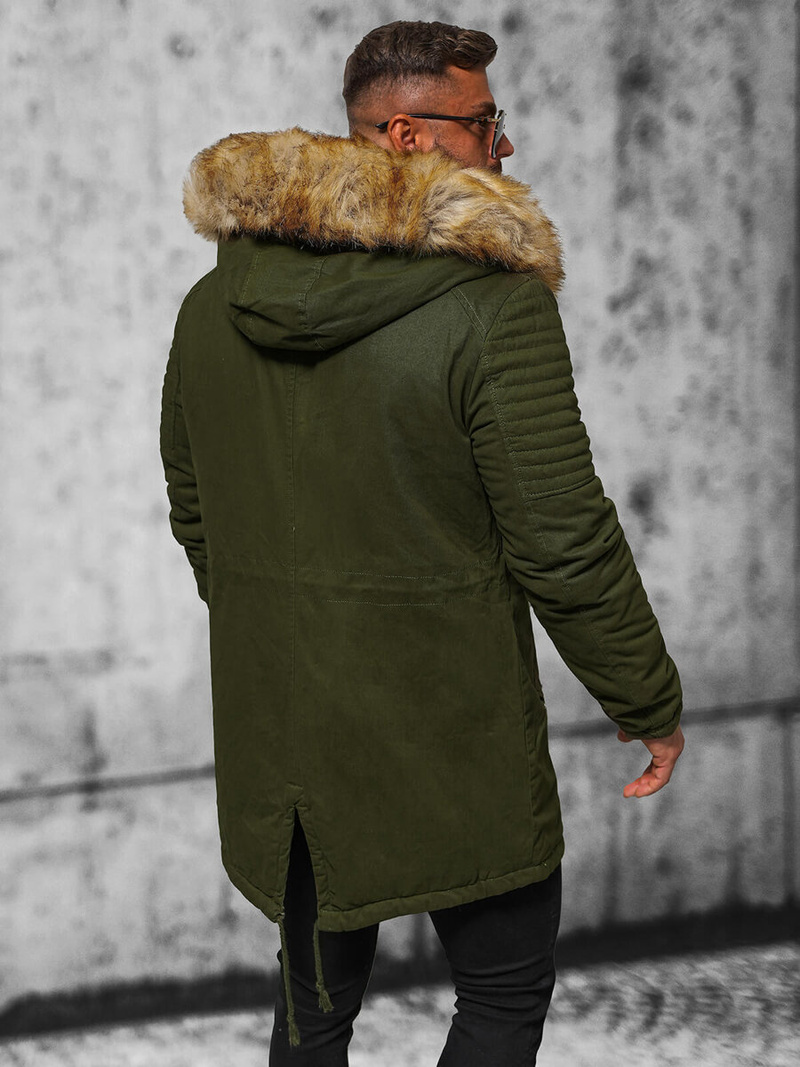 Férfi parka kabát khaki OZONEE JD/390Z