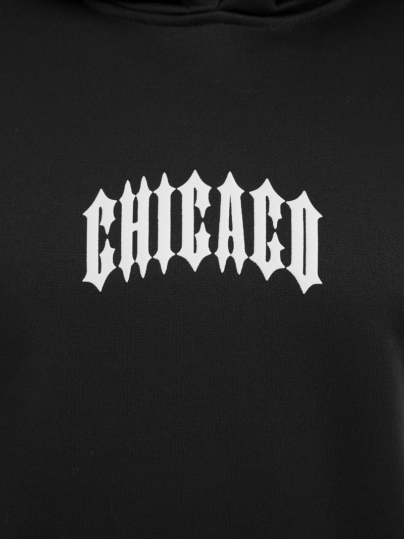 Férfi kapucnis felső fekete OZONEE JS/21B1903/3